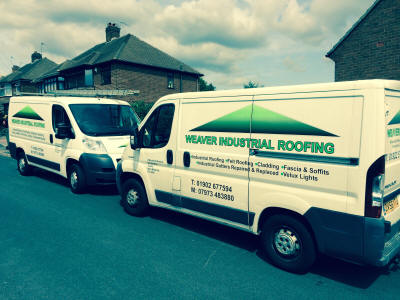 Weaver Industrial Roofing Company Vehicle